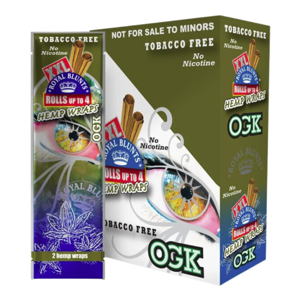 DOOBIE NIGHTS - XXL Royal Blunts | OGK | Hemp Wraps | 2pk Main Image