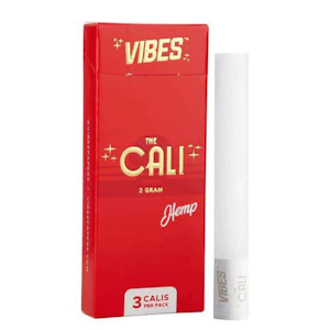 VIBES PAPERS - THE CALI BY VIBES™ HEMP 2 GRAM BOX - 3 Cones Per Pack
