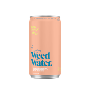 Weed Water - weed water - Cannabis infused sparkling water (Yuzu Peach Deez) - singles case