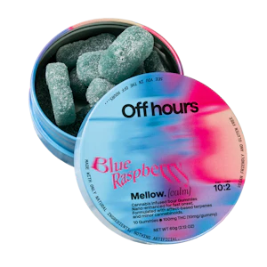 OFF HOURS - Off hours - Mellow - Blue Raspberry (10mg) - 100mg - Edible