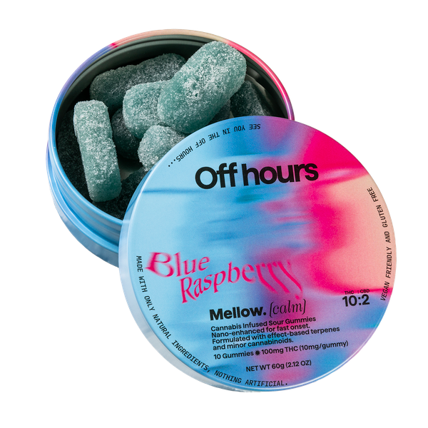 OFFHOURS | Sour Blue Razz (Mellow) 10pk - 100mg - Edible