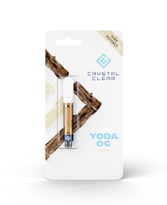 CRYSTAL CLEAR - Crystal Clear - Yoda OG - 1g Vape Cart