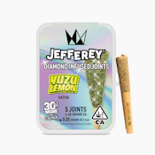 West Coast Cure - Jefferey Pre Roll Pack - Diamond Infused - Sativa - Yuzu Lemon - (3.25g Total) 5 Pack