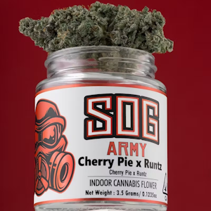 SOG ARMY - Cherry Pie Runtz (H) 31.18% | SOG Army | 3.5g Jar