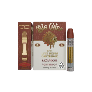 Big Chief Extracts - Zazamigos (H) | 1g Live Resin Cart | Big Chief
