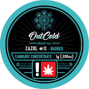 Out Cold Hash Co. - Zazul #11 Rosin Concentrate | 1g (70µ-150µ Live Hash Rosin)