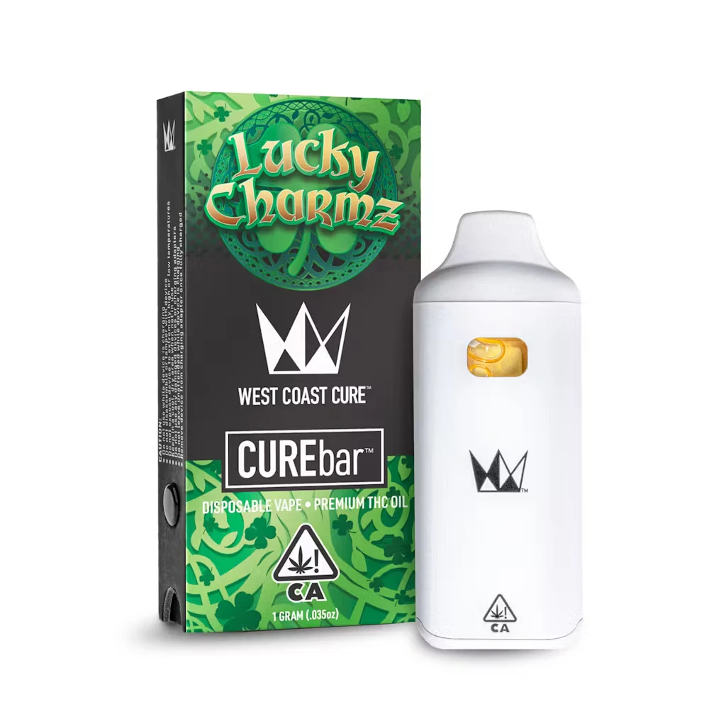 West Coast Cure - Lucky Charmz(H) 86.0% THC | 1g CUREbar Disposable Main Image
