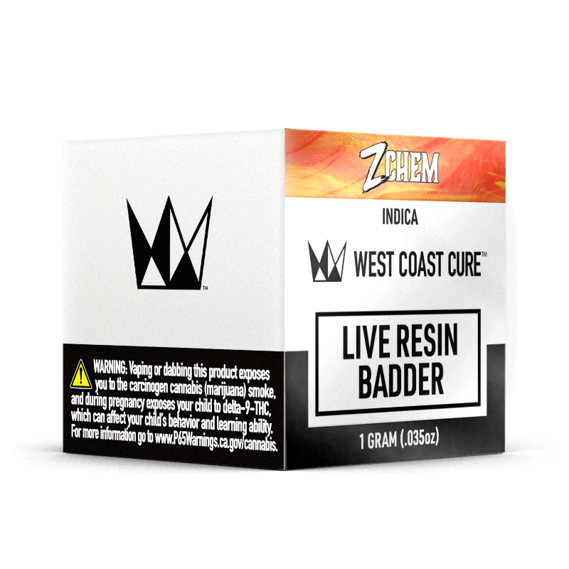 West Coast Cure - West Coast Cure - Z Chem Live Resin Badder 1g Main Image