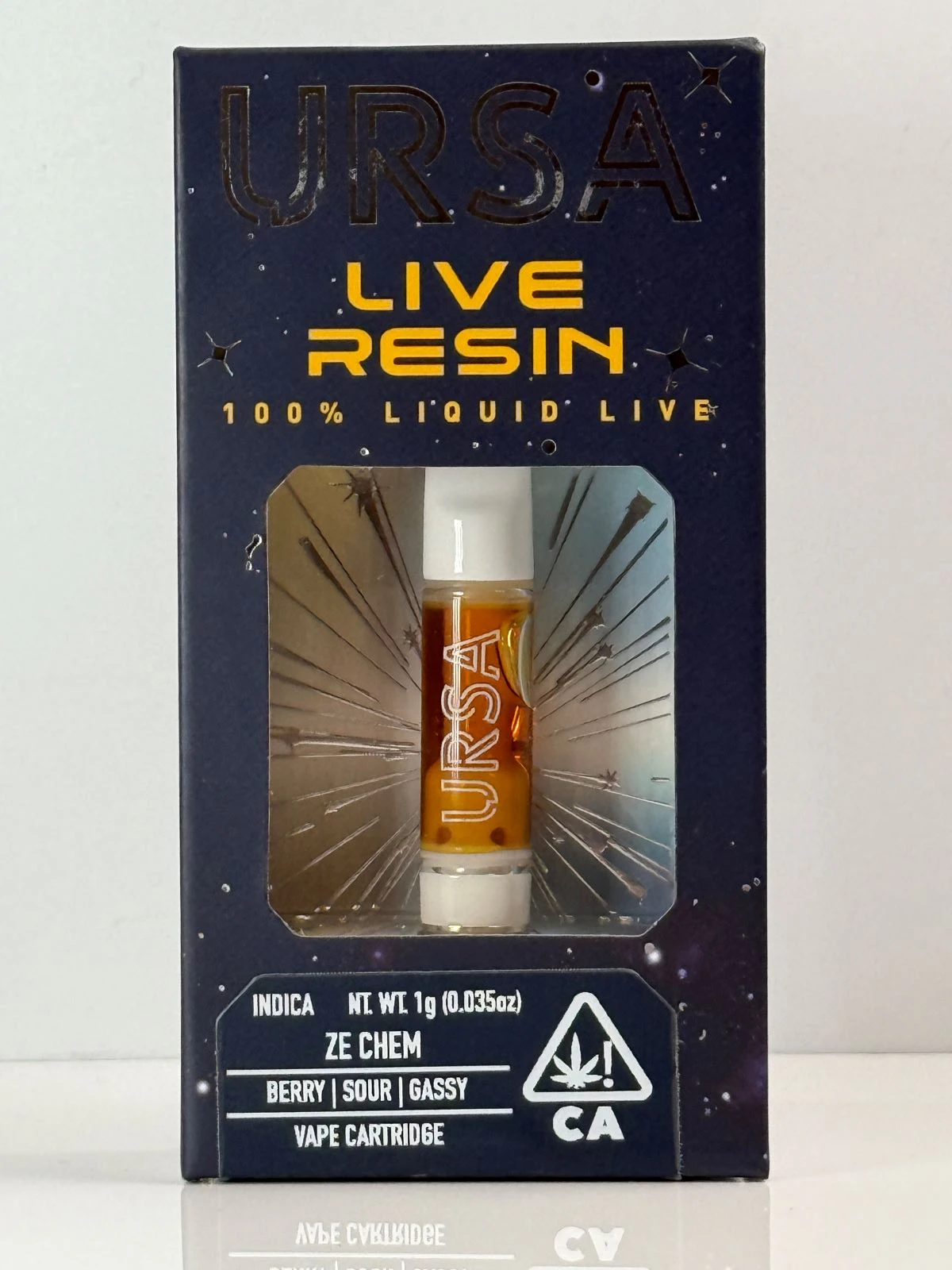 URSA Extracts - URSA 1g Ze Chem Live Resin Cartridge Main Image