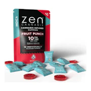Zen Cannabis | Fruit Punch | Fast Acting Indica Gummies | 10pk | 100mg