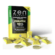 Zen Cannabis | Pineapple | Fast Acting Hybrid Gummies | 10pk | 100mg