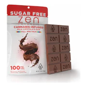 Zen Cannabis | Sugar Free Milk Chocolate | Fast Acting Cannabis Infused Chocolate Bar | 100mg