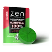 Zen Cannabis | Watermelon | Fast Acting Single Hybrid Gummy | 100mg