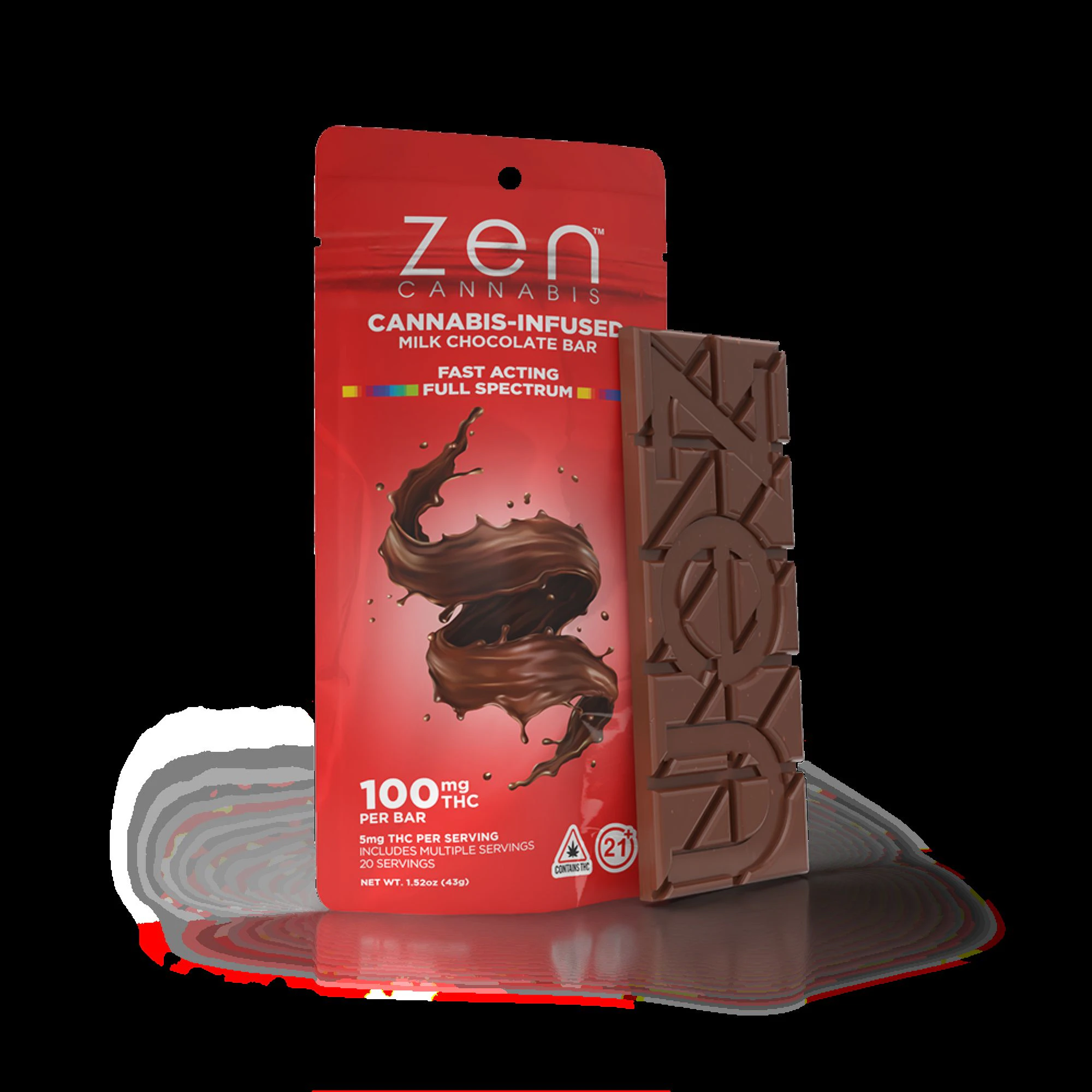 Zen Cannabis - Zen Cannabis Milk Chocolate Bar 00022 Main Image