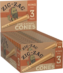 Zig Zag - Zig Zag Unbleached Cones King Size 3pk
