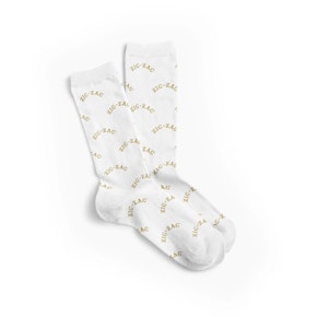 Zig Zag - Classic Socks  (White) 