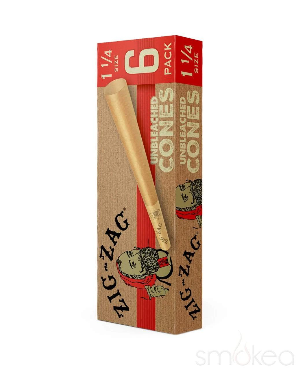 Zig-Zag - Zig-Zag Unbleached Cones 1 1/4 6pack Main Image