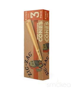 ZIG ZAG - ZIG ZAG | KING UNBLEACHED CONES - 3PK | ACCESSORIES