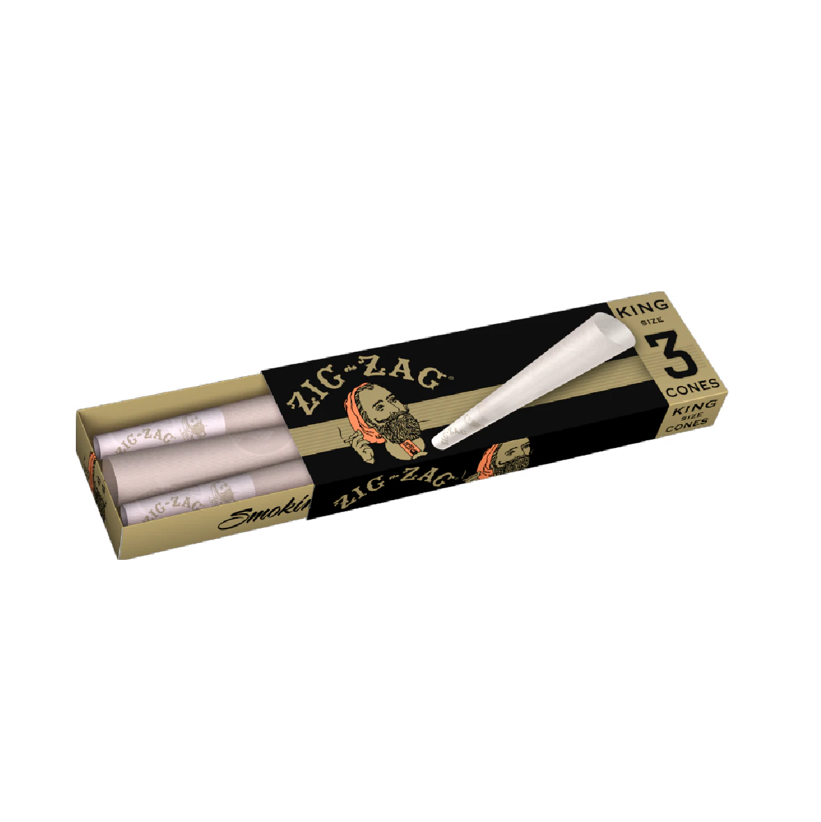 Zig-Zag - KING SIZE CONES (3PK) - ZIG ZAGS Main Image