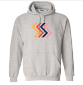 Cannabicity Apparel | Bella Sponge Fleece Hoodie ZigZag Heather Grey | XLarge