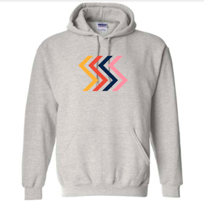 Cannabicity - Grey ZigZag Hoodie - L | Cannabicity Apparel