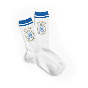 ZIG ZAG - Zig-Zag | Classic Socks | White