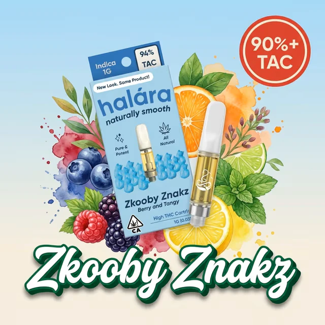 Halara - 1g Zkooby Znakz High THC 510 Cartridge / Halara Main Image