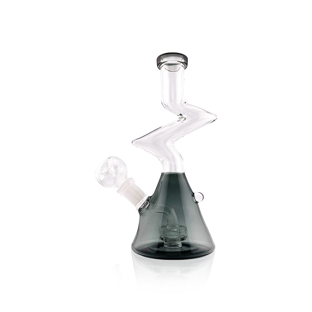 SIREEL - Glass - 7" Zong Beaker w flower bowl - Assorted Colors