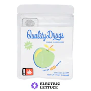 Quality Drugs Super Sour Apple Single Gummy 100mg