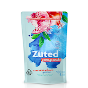 Zuted Pomegranate indica Enhanced (100mg) Gummies [ I ] 5mg 20pcs