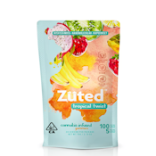 Zuted Tropical Twist Sativa Enhanced (100mg THC) Gummies [ S ] 5mg 20pcs