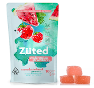 Zuted Watermelon Strawberry  Enhanced (100mg THC ) [ I ] Gummies 5mg 20 pcs