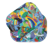 ZZZ's Rolling Papers Rolling Tray with Magnetic Cover - Alltopia by Adam O'Day