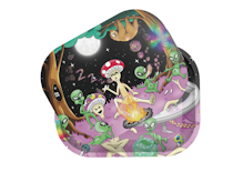 ZZZ's Rolling Papers Rolling Tray with Magnetic Cover - Intergalactic Trip by Bangerooo