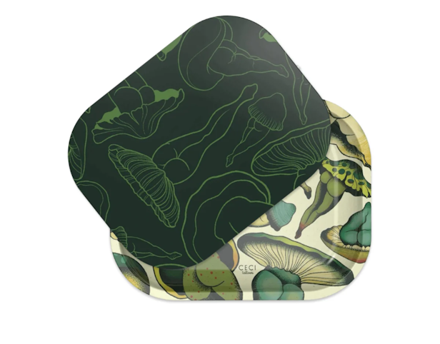 ZZZ's Collective - ZZZ's Rolling Tray with Magnetic Lid - Mush Love by Cecilia Granata